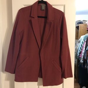 Women's Blazer in Rich Burgundy